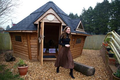 Middleton durante su visita a un centro infantil.