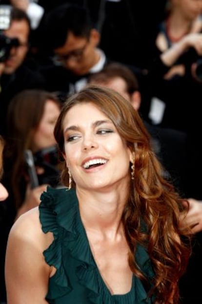 Carlota Casiraghi, a su llegada a la proyecci&oacute;n de &quot;Madagascar 3&quot; en el &uacute;ltimo Festival de Cine de Cannes, el pasado 18 de mayo.