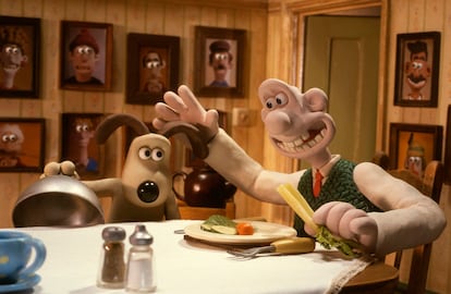 El inventor Wallace y su inseparable perro, Gromit, creaciones del estudio Aardman.