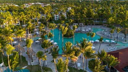 Vista general de la zona hotelera de Punta Cana, al este de República Dominicana
