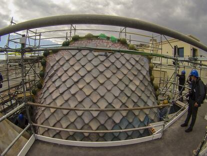 El terrat de la casa Batlló es podrà veure durant les visites.