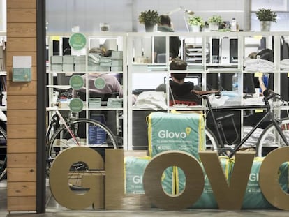 Oficinas de la startup barcelonesa Glovo, en una imagen de archivo.