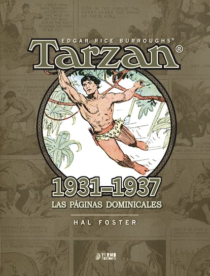 Portada de Tarzán, de Hal Foster, en Yermo.