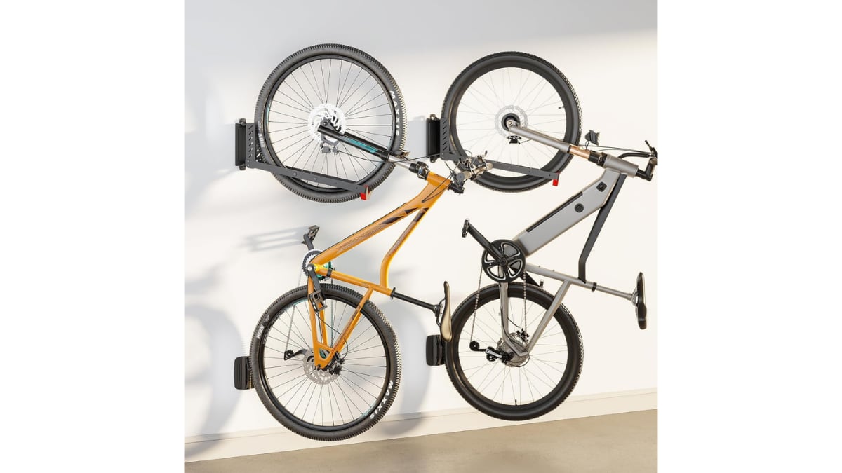 Soporte de pared giratorio para la bici.