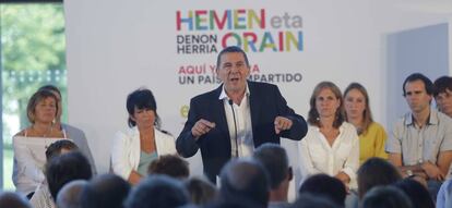 Arnaldo Otegi, durante un acto en San Sebastián.
