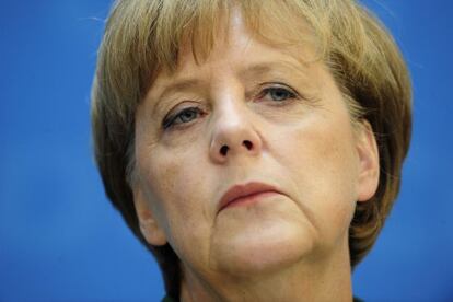 Angela Merkel, este lunes. 