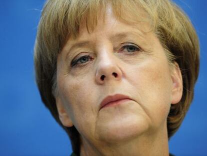 Angela Merkel, este lunes. 