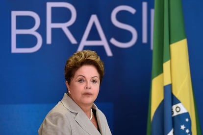 Dilma Rousseff no &uacute;ltimo dia 13, em Bras&iacute;lia.