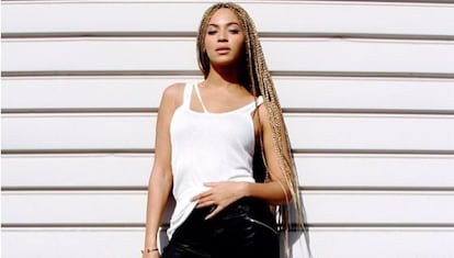 Imágen de Beyoncé publicada por la cantante en su perfil de Instagram.