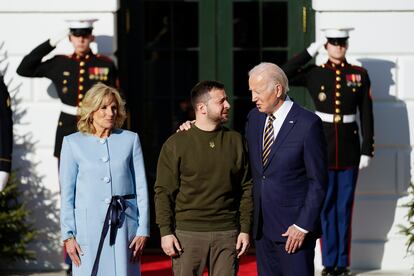 President Joe Biden welcomes Ukraine's President Volodymyr Zelenskyy at the White House