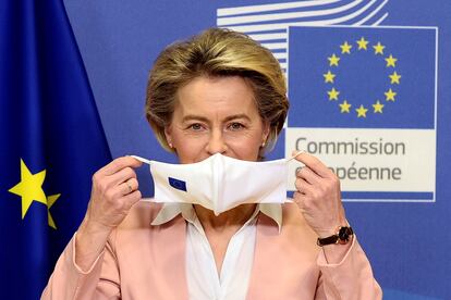 La presidenta de la Comisión Europea, Ursula von der Leyen, en una imagen tomada en Bruselas el 18 de enero.