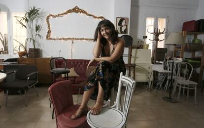 Carolina África Martín en el espacio de La Belloch, su compañía de teatro.