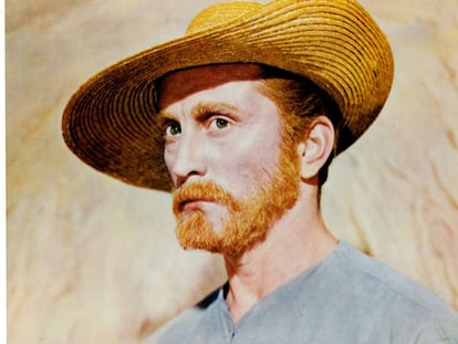 Kirk Douglas, en una escena de 'El loco del pelo rojo'.