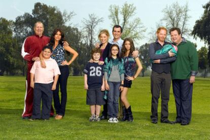 El elenco de <i>Modern family.</i>