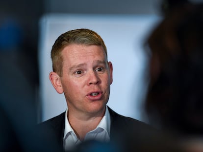 El hasta ahora ministro de Educación y Policía de Nueva Zelanda, Chris Hipkins.