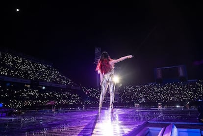 Lali Esposito, durante su concierto del pasado 4 de marzo, en Buenos Aires.