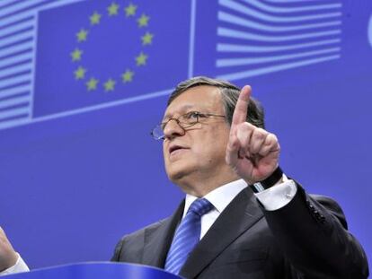 El presidente de la Comisión Europea, Durão Barroso, en Bruselas.