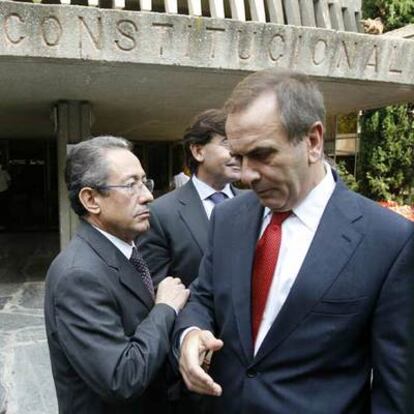 Los portavoces socialistas en Valencia y en el Congreso, Ángel Luna y José Antonio Alonso.