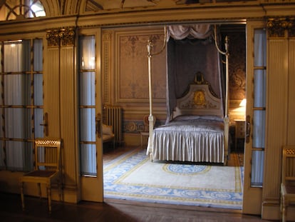 El dormitorio de la Reina del Palacio de Pedralbes.