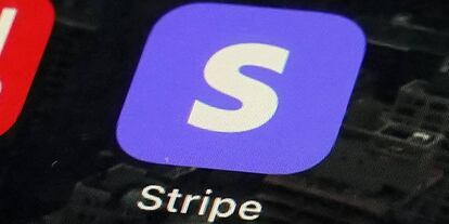 App de Stripe en un iPhone