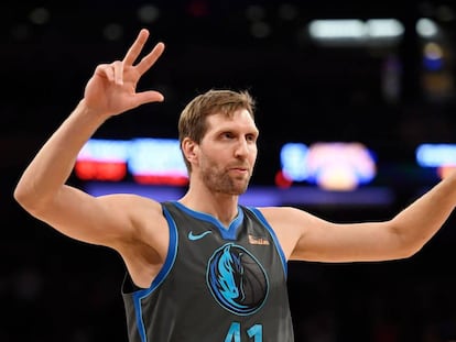 Nowitzki, en un reciente Knicks-Mavericks.