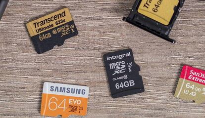 Foto de tarjetas microSD