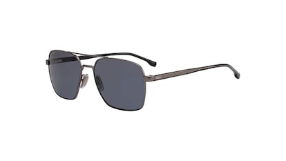 Men's sunglasses on white background.