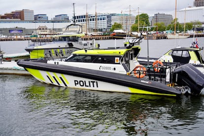 Un barco de la policía noruega en el puerto de Oslo el pasado 24 de agosto.