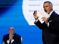 Marc Murtra durante la presentación de resultados, en febrero de 2026.