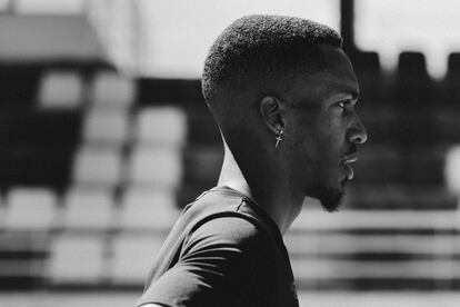 Jordan Díaz entrena en el estadio Fuente de la Niña, en Guadalajara, donde vive.