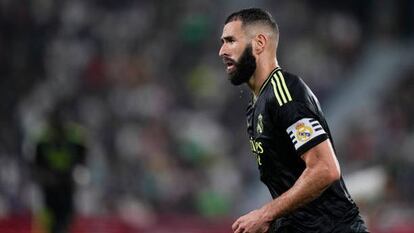 Karim Benzema, el pasado miércoles en Elche.