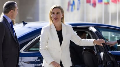 L'alta representant per a la política exterior de la UE, Federica Mogherini, aquest dilluns a Luxemburg.