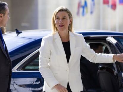 L'alta representant per a la política exterior de la UE, Federica Mogherini, aquest dilluns a Luxemburg.