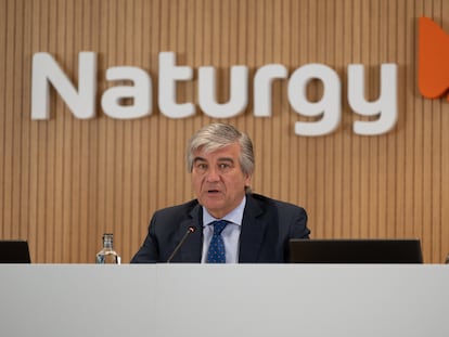 El presidente de Naturgy, Francisco Reynés, este lunes en la presentación de resultados.