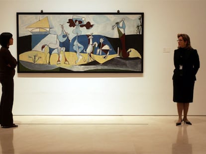 <i>La joie de vivre (La alegría de vivir, </i>1946), de Pablo Picasso, en el museo de Málaga, procedente de Antibes.
