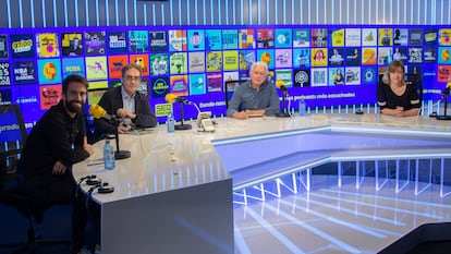 Roberto García, Luis Rodríguez, Daniel Gavela y Ana Alonso en la presentación de SER Podcast.