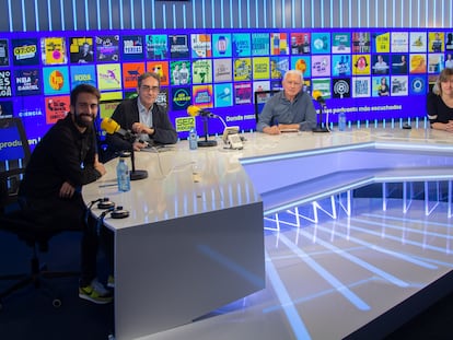 Roberto García, Luis Rodríguez, Daniel Gavela y Ana Alonso en la presentación de SER Podcast.