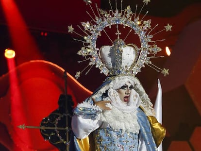 Drag Sethlas, durante su actuación en el Carnaval de Las Palmas de Gran Canaria.