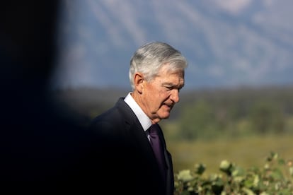 El presidente de la Reserva Federal, Jerome Powell, el viernes en Jackson Hole, Wyoming.