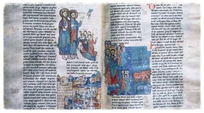 Biblia visigótico mozárabe, del siglo X.