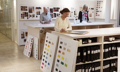 Taller de color en las oficinas centrales de H&M en Estocolmo.