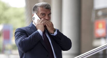 El presidente del FC Barcelona, Joan Laporta.