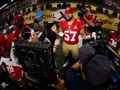 Michael Wihoite, jugador de los 49ers de San Francisco.