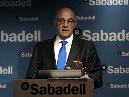 El presidente de Banco Sabadell, Josep Oliu. EFE/Archivo