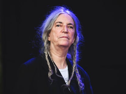 La cantante y artista Patti Smith, retratada en Madrid el pasado mes de junio.