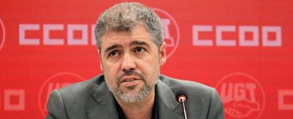 El secretario general de CCOO, Unai Sordo.