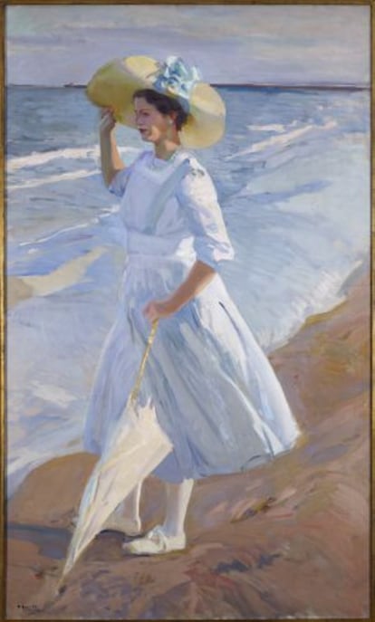 El cuadro 'Elena en la playa', de Sorolla.