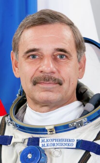 L'astronauta rus Mikhaïl Kornyenko.