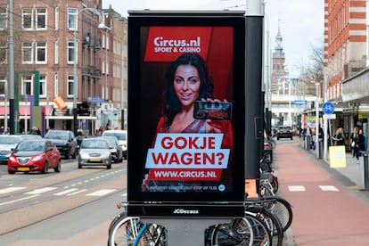 Publicidad del casino 'online' Circus, en Amsterdam.
