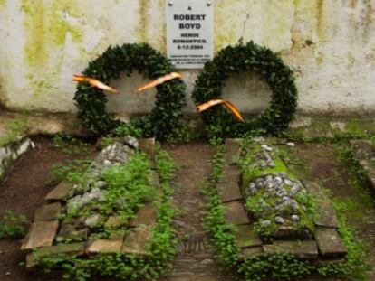 Tumbas del Cementerio Ingl&eacute;s de M&aacute;laga, la necr&oacute;polis creada en 1831.